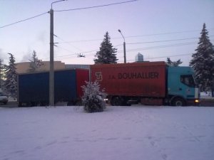 Фото: У Полтаві спалахнула вантажівка