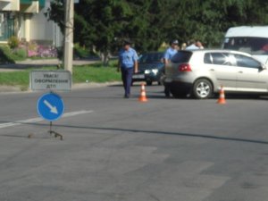 Фото: Я-Репортер. Щойно у Полтаві зіткнулися автобус і легковик