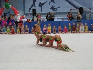 У Полтаві більше 200 дівчат показували свої уміння з гімнастики