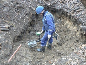 В історичному центрі Полтави знайшли мінометну міну