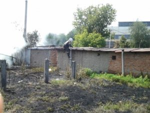 Я - Репортер. У Полтаві через невідомого підпалювача сталася пожежа біля школи (фоторепортаж)