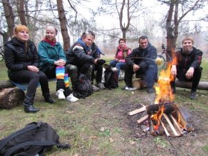 У Полтаві велосипедисти пішли на зимові канікули (фото)