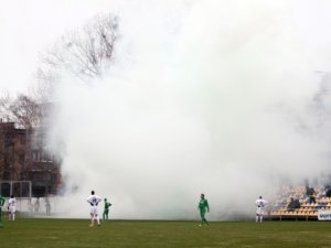 Фани ФК "Полтава" додали проблем рідній команді під час акції на захист родини Павличенків(+фото)