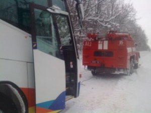 У Полтаві ледь не згоріло 2 автобуса