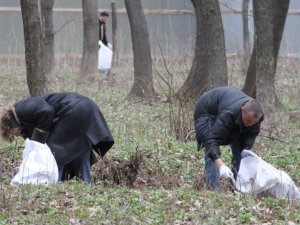 У Полтаві суботник: міськвиконком прибирав ліс без мера (фото)