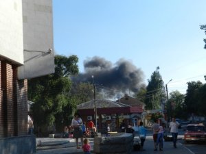 Фоторепортаж з другої масштабної пожежі на Центральному ринку Полтави
