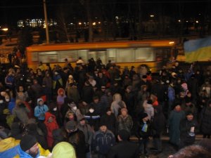 Штурм Полтавської облдержадміністрації, якого не було. Фоторепортаж