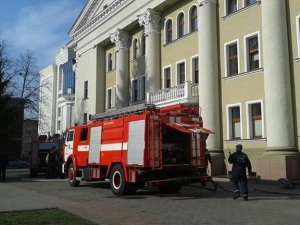 У Полтаві загорівся театр Гоголя