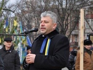 Фото: Нардеп Бублик на віче прокоментував звільнення начальника міліції Полтави