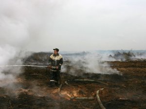 Фото: На Полтавщині чоловік підпалив торфовище