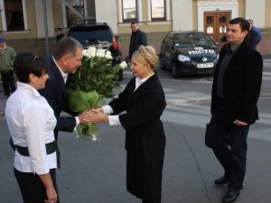 Фото: Як Юлія Тимошенко у Полтаві з журналістами каву пила