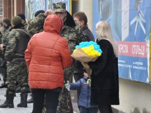 Фото: Міліціонери повернулися із зони АТО в Полтаву