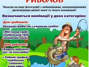 Голосування у фотоконкурсі "Грибний улов і незрівняний риболов" продовжено