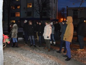 Полтавські ультрас прощалися зі своїм загиблим побратимом (відео)