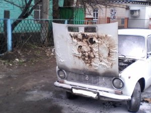 Фото: У Лохвиці ледь не згоріло легкове авто