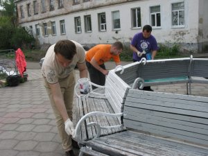 Свято праці у Полтаві: прибирали оглядовий майданчик