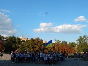 Живий тризуб Полтави став першим на Лівобережній Україні (фото)