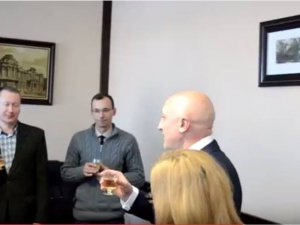 Фото: Рік на посаді очільника Полтавщини: замість відповіді на запитання про недовіру Головко пив шампанське (Відео)