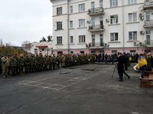 Фото: У Полтаві чергова ротація бійців (фото)