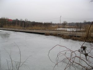 Фото: Під Полтавою ледь не промило дамбу