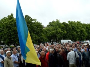 У Полтаві мітингували ветерани МВС