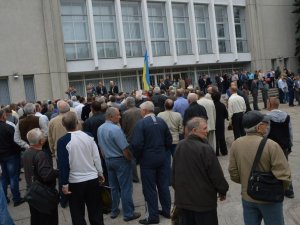 Фото: У Полтаві мітингували ветерани МВС