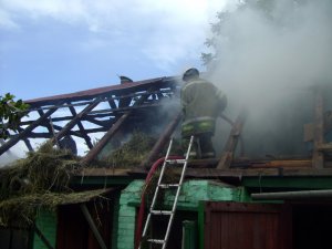 На Полтавщині горіло приватне господарство