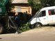 Фото: У Полтаві після ДТП авто не могли визволити з-під стовпа