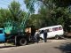 Фото: У Полтаві після ДТП авто не могли визволити з-під стовпа