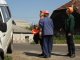Фото: У Полтаві після ДТП авто не могли визволити з-під стовпа