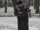 Фото: Сьогодні полтавці ховалися від снігу під парасольками