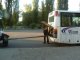 Фото: У Полтаві кільцеві автобуси блокували рух іншого транспорту