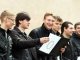 Фото: Як полтавські студенти створювали «живий ланцюг числа Пі». Фотоогляд.