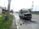 Фото: У Полтаві біля заправки спалахнув пасажирський мікроавтобус (фото)
