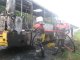 Фото: Під Полтавою на трасі загорівся автобус, в якому було 15 пасажирів (фото)