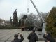 Фото: У Лубнах Леніна знесли офіційно, Кірова — ні, також провели мітинг-реквієм (фото)
