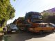 Фото: Народні новини. У Полтаві вантажівка протаранила легковий автомобіль (фото)