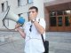 Фото: Мітинг у Полтаві щодо комунальних тарифів: організатора забрала швидка