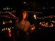 Фото: У Полтаві виклали з лампадок великий тризуб (фото, відео)