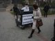 Фото: Центром Полтави в сміттєбаку провезли опудала кандидатів в нардепи (фото)