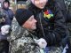 Фото: З короваями та прапорами провели на Схід чергову зміну міліціонерів (фото)