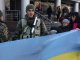 Фото: З короваями та прапорами провели на Схід чергову зміну міліціонерів (фото)