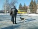 Фото: На площі перед Південним вокзалом Полтави віряни щодня годують безхатченків