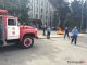Фото: Біля Кременчуцької міської ради атовці підпалили шини (ФОТО)