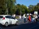 Фото: Учні полтавської школи №3 та їхні батьки перекрили дорогу у центрі міста